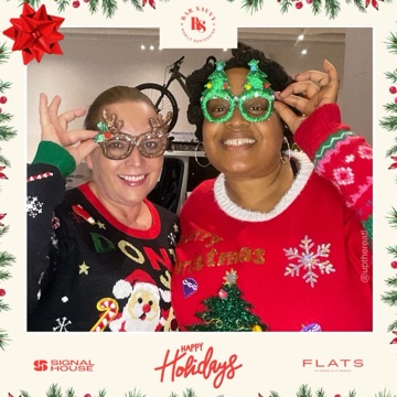 Holiday party photo booth photos, Atlanta